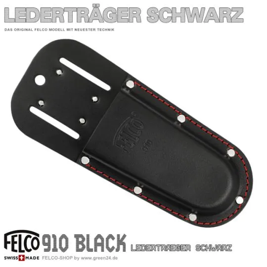 FELCO 910 Black - Holster / Lederträger schwarz für Felco-Scheren