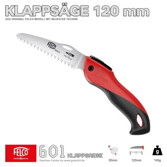 FELCO 601 Taschen- Klappsäge - 120mm Sägeblatt