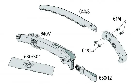 FELCO 640 Gebogene Säge 27cm