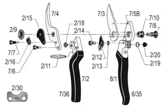 FELCO 8 Ergonomische Gartenschere